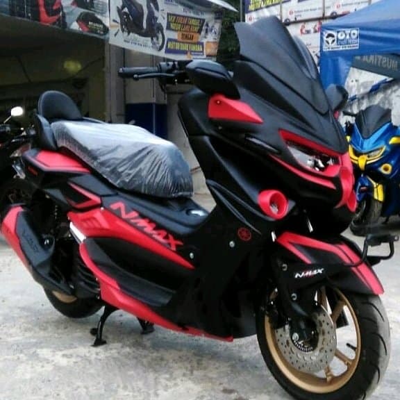 fullbody yamaha nmax predator v2 hitam doff merah harga pabrik murah