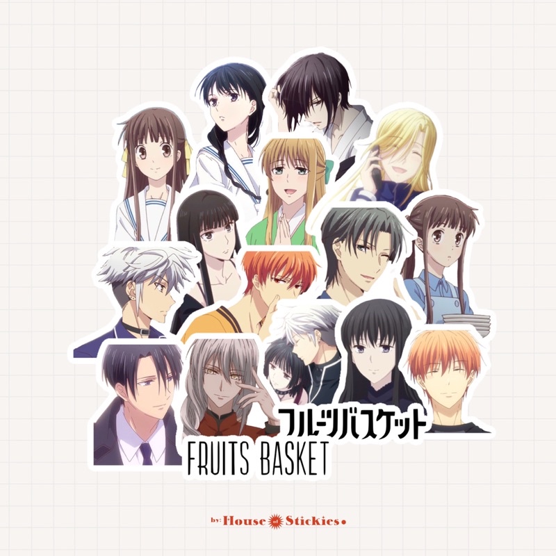 Stiker Anime Fruits Basket (10Pcs)