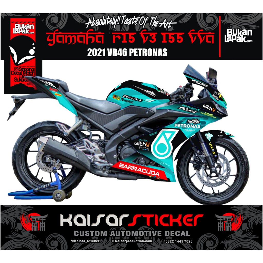 DECAL STICKER R15 V3 PETRONAS FULL BODY