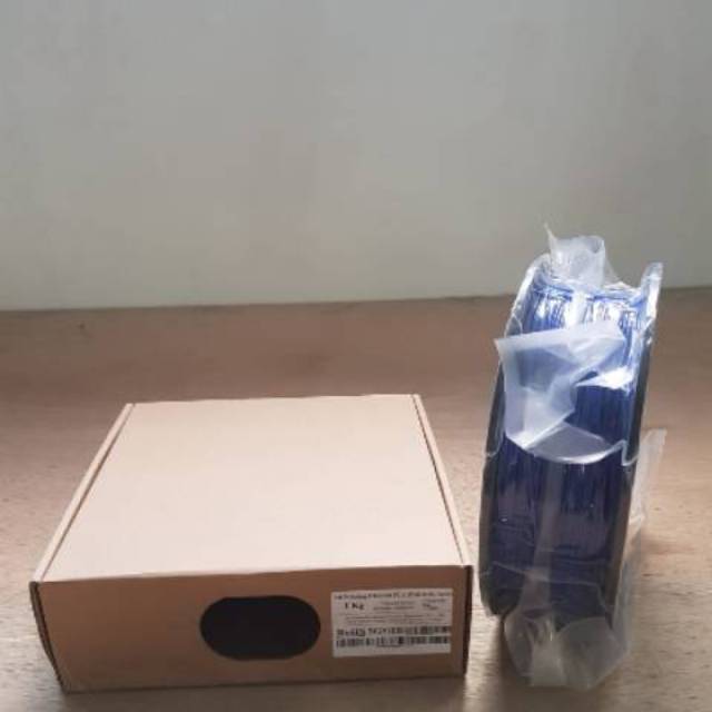 PLA Filamen Filament 3D Printer 1.75mm 1Kg Roll Kualitas Bagus TRANSPARAN BLUE