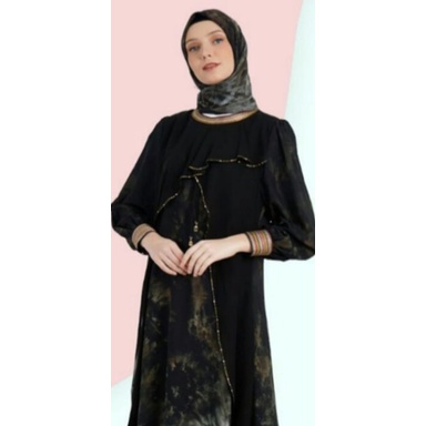 Abaya Hikmat Fashion Original A 4155-07 GREEN,Hikmat Original
