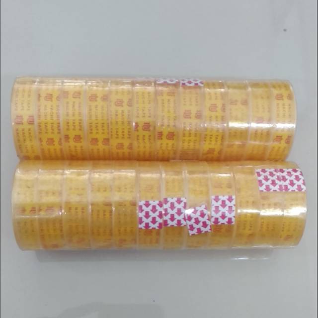

Selotip bening kecil nachi tape 0.5inchi atau 1.2cm