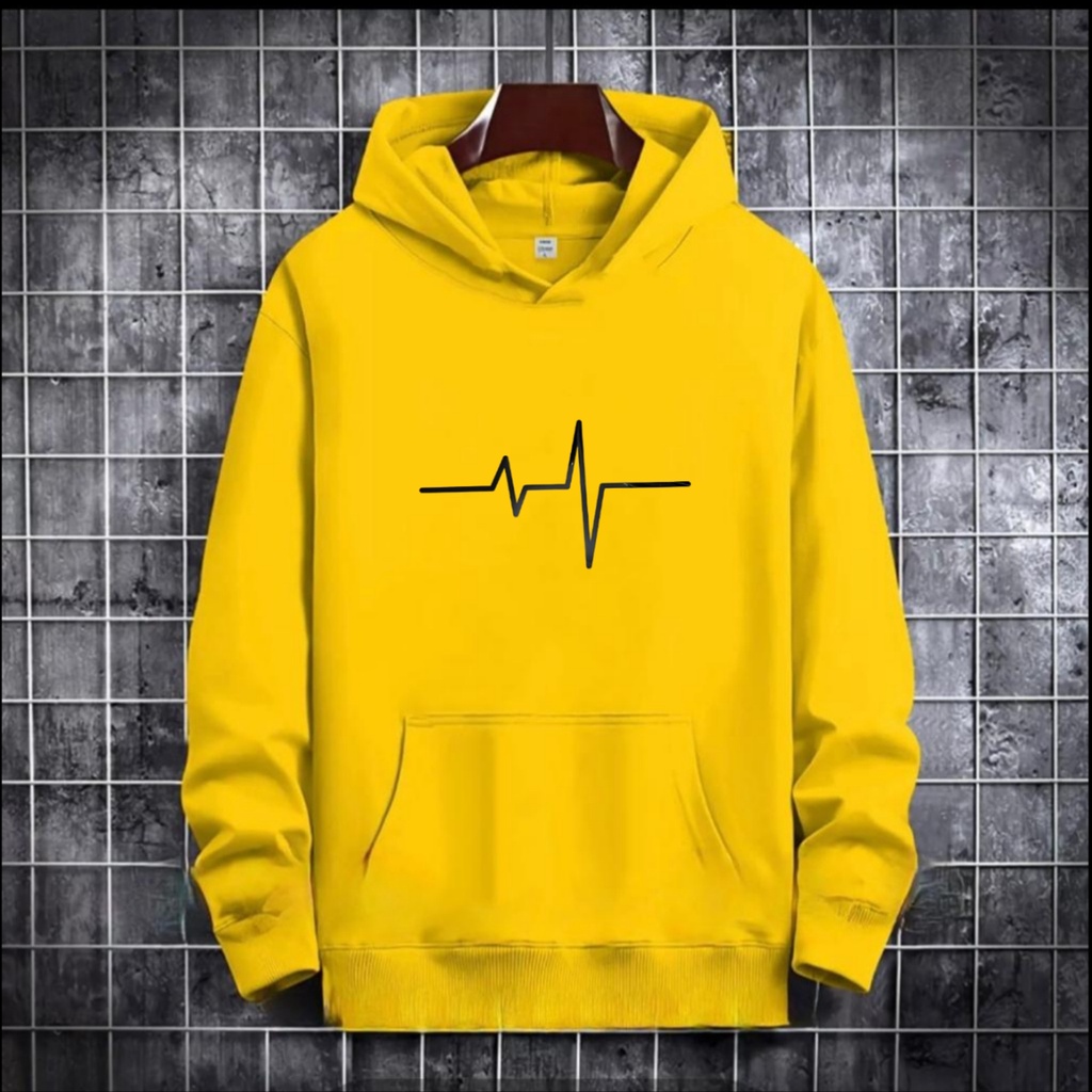 SWEATER HOODIE DENYUT JANTUNG / HOODIE MURAH / HOODIE PRIA DAN WANITA / UNISEX / HOODIE PRINTING