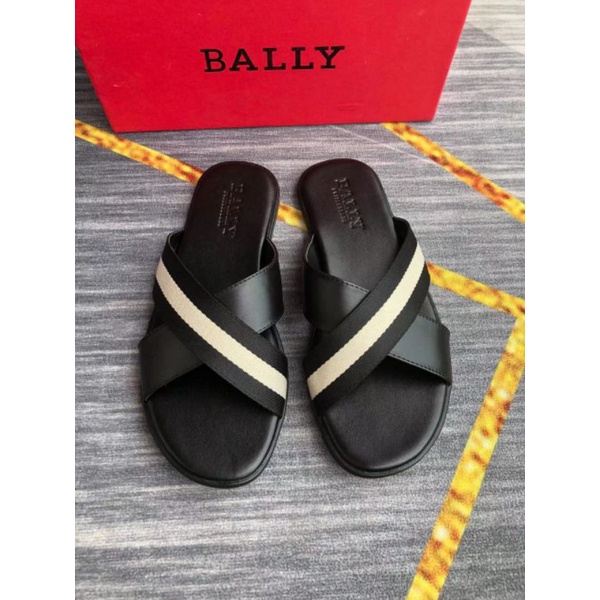 sandal bal ly pria slide sendal flat selop cowok slippers kulit P1SHOES