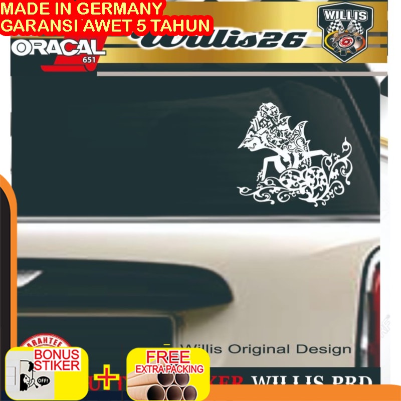 Promo Stiker Sticker Cutting Kaca Mobil Wayang Kresna 20 CM Keren