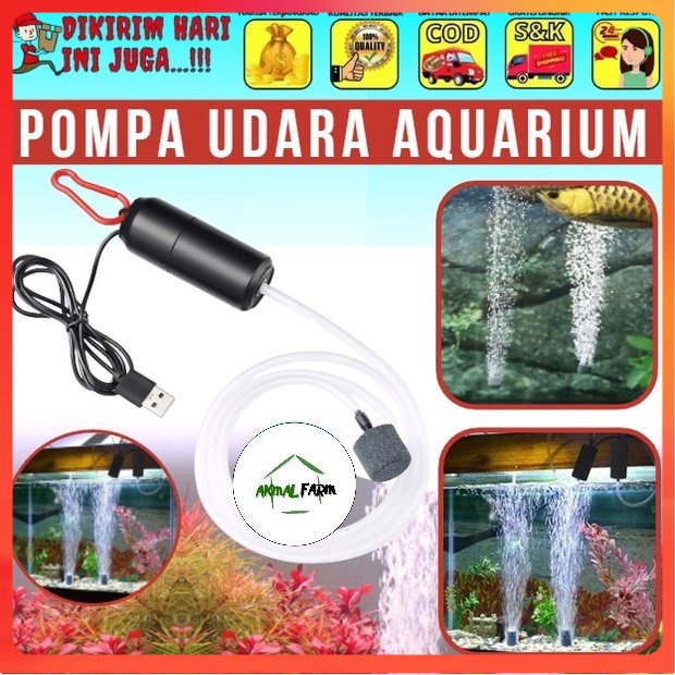 Aerator Aquarium Mini Batu Gelembung Aerator Usb Pompa Udara Aerator Airpump