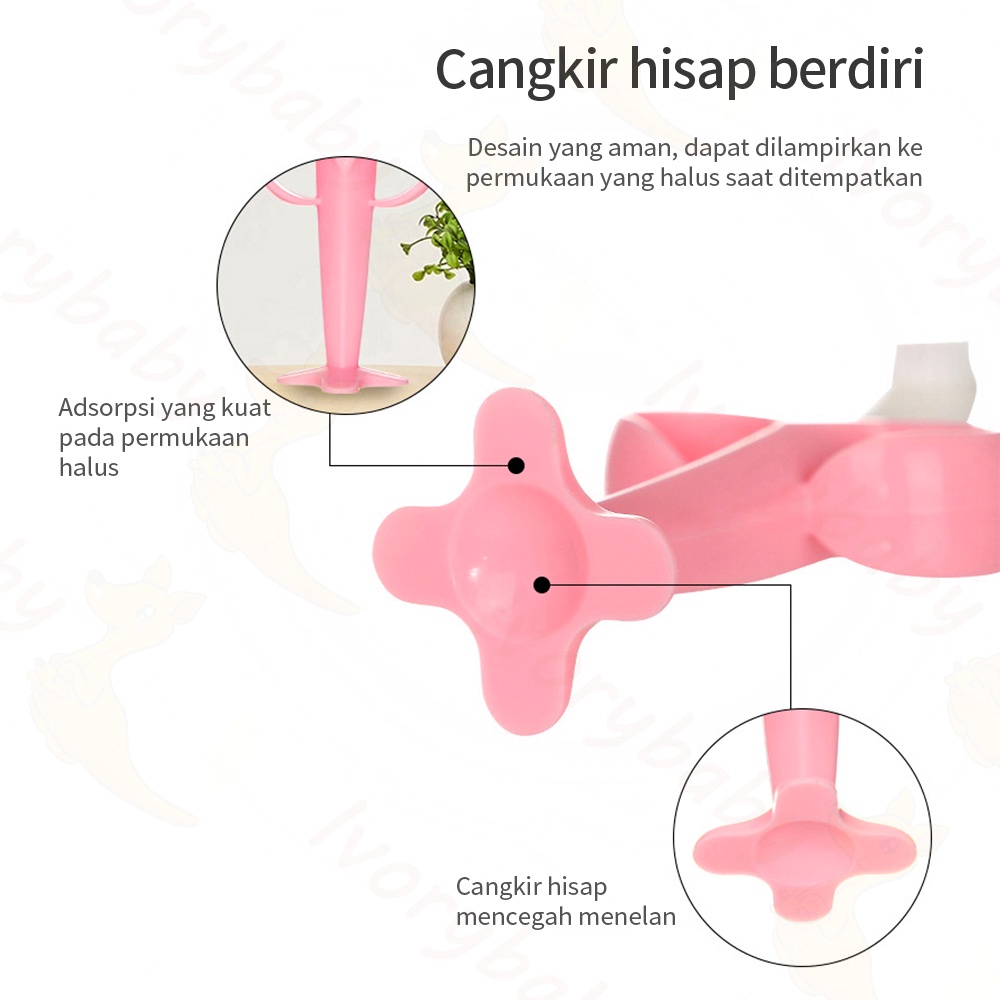 Ivorybaby Gigitan bayi teether bentuk  banana dan sikat gigi mainan teether bayi silikon