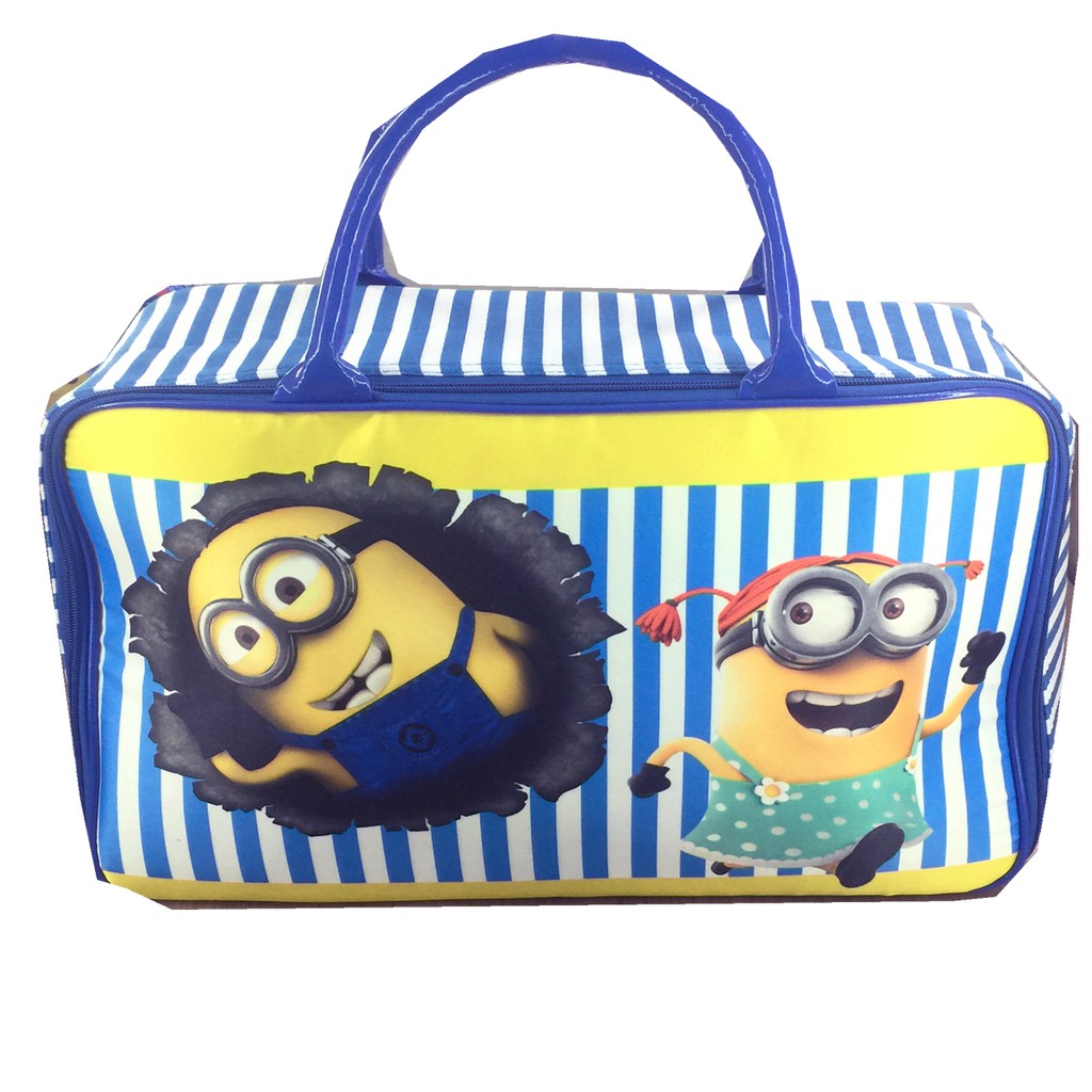 PROMO TERMURAH + FREE ONGKIR !!! Tas Travel Kanvas Minion Dsipicable Me JUMBO