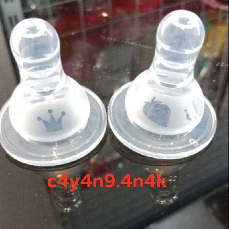 KARET DOT STROBERI MAHKOTA / dot ulir terbaik/ dot ulir karakter / dot botol susu /dot silicone