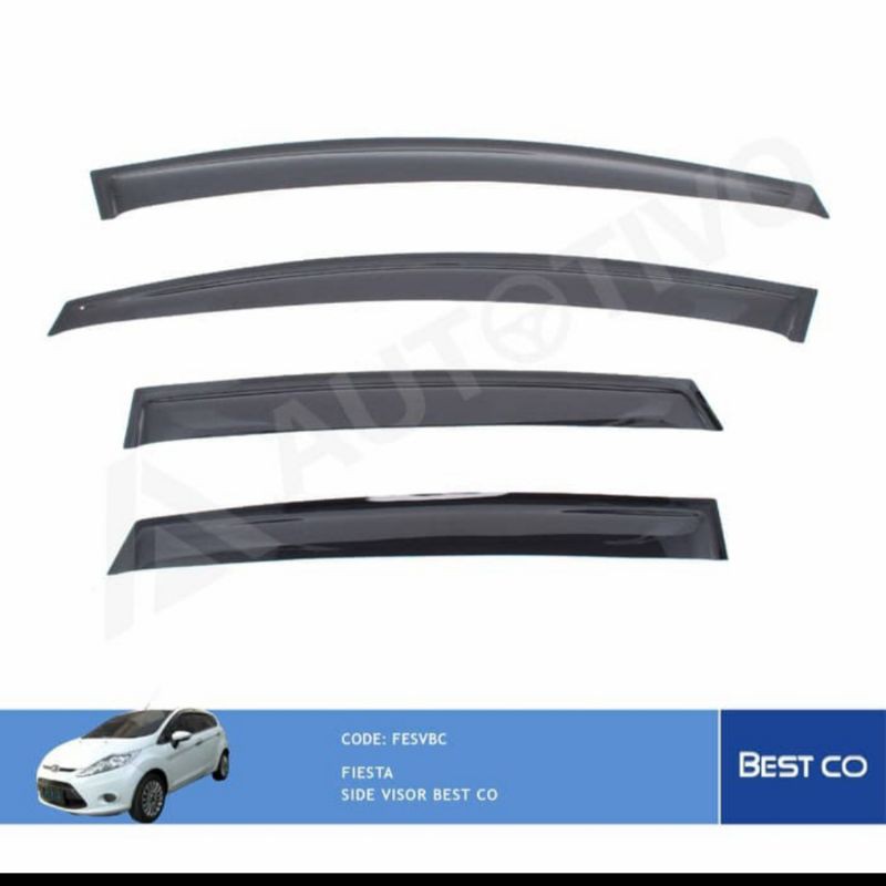 talang air Ford Fiesta side visor best co jsl