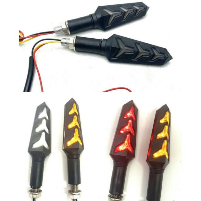 Lampu Sein Sen LED Running Panah Universal Semua Motor / Sein Led Flowing Semua Motor Universal