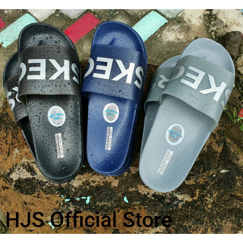 Senda Pria Selop Skechers Sandal Selop Pria Sendal Pria Sketchers Terbaru Sandal Kekinian Sendal Cowok Terbaru Sandal Skechers original