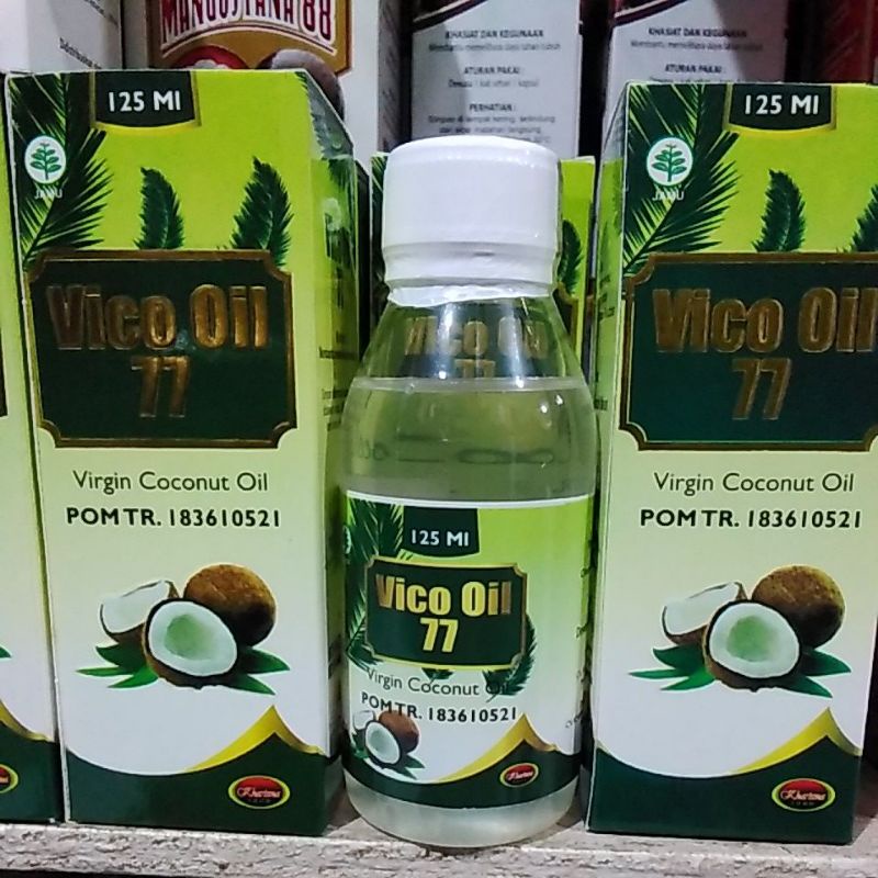 Virgin Coconut Oil VCO 125ml | vico oil 77 | Minyak Kelapa Murni Organik - VCO Kharisma 125 ML (Vico