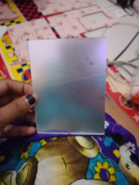 Cuci Gudang Rak Komestik Cermin Bahan Kayu Motif Flower