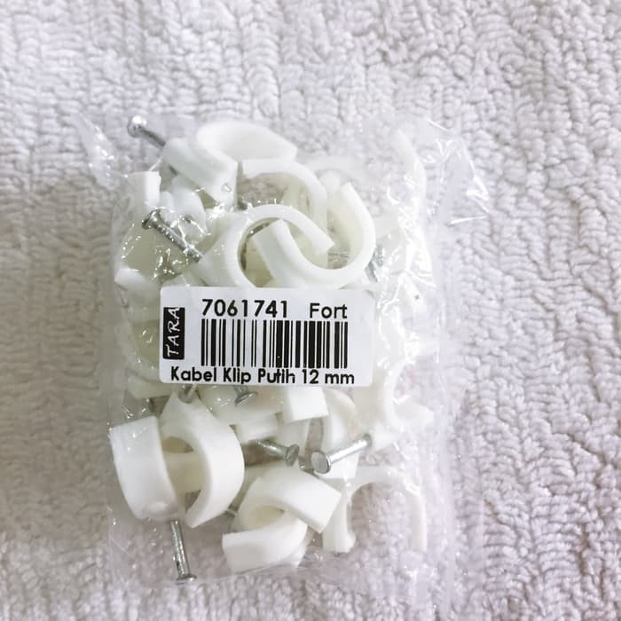 

Kabel Klip Putih 12 mm isi 25 Fort - 7061741
