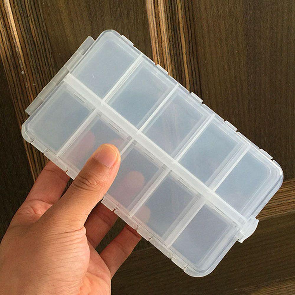 Lanfy Kotak Pancing Transparan Tahan Lama Lure Umpan Aksesoris Memancing Lure Box Lure Storage Box Umpan Case