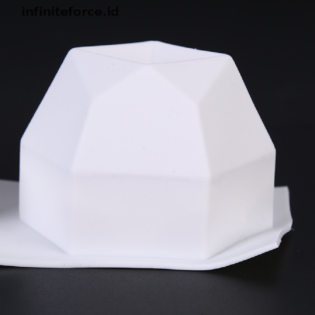 (Infiniteforce.Id) Cetakan Lilin Handmade Diy Bentuk Berlian Bahan Silikon