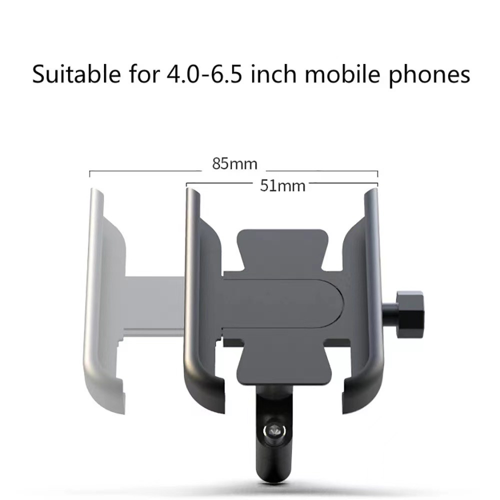 【33LV.ID】Holder HP Motor Metal M3 Phone Stand Handphone Alat Penyangga HP di Motor