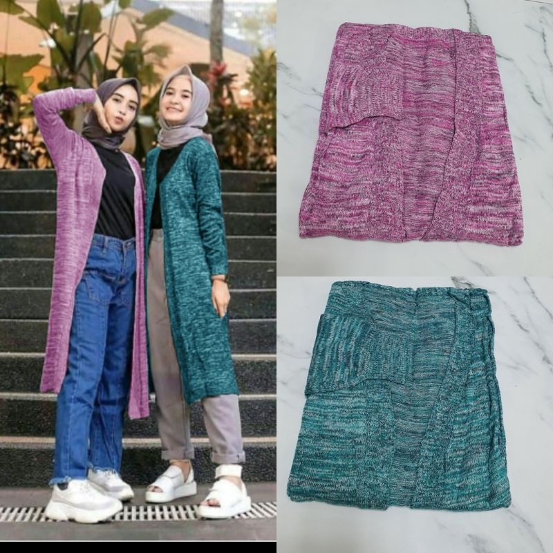 JCZR - Long Cardi Twist / Long Cardi Wanita Terbaru Kekinian