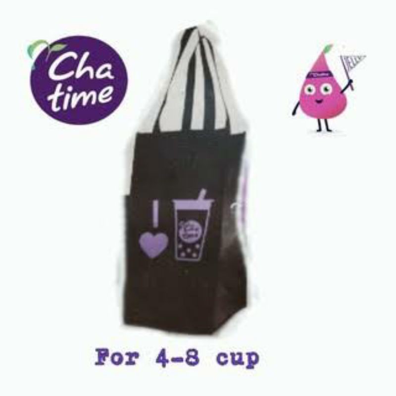 Tote Bag Goody Bag Chatime New Large 8 Cup Shopee Indonesia