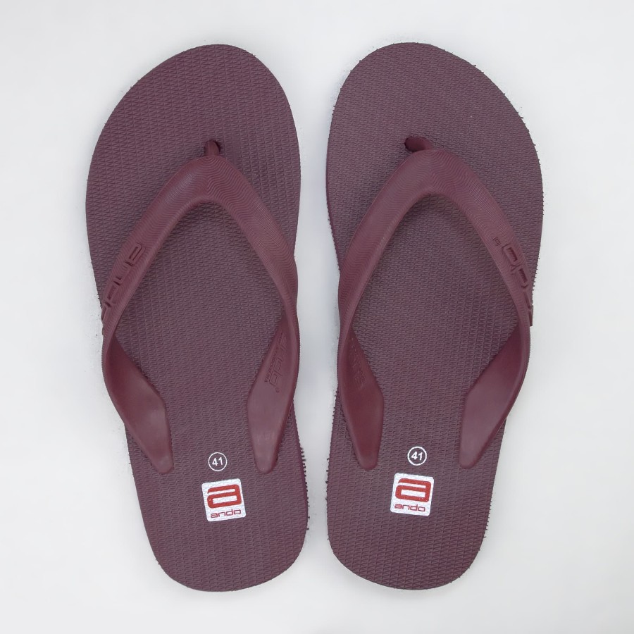 Ando Hawaii Sandal Jepit Pria 10 Warna Sendal Ando Original-GRAPE