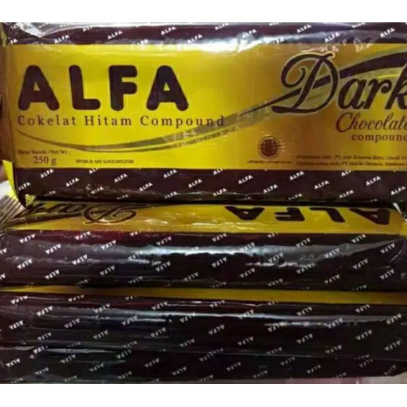 Coklat Batang &quot;ALFA&quot;, Coklat blok, coklat dark compound 500gr