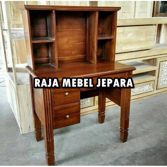 meja belajar jati minimalis mebel jepara