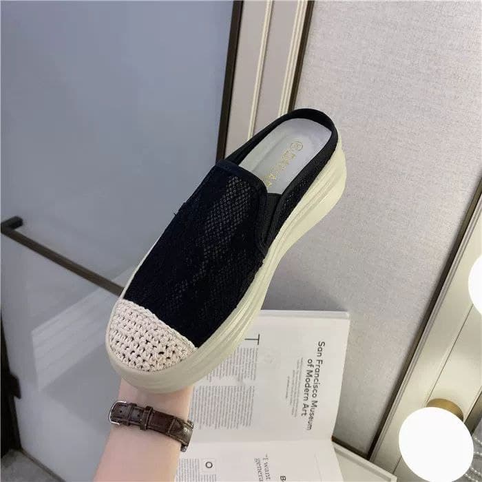 SS30026 slip on wanita import terbaru sepatu selip termurah wanita sepatu flat kekinian cod jakarta