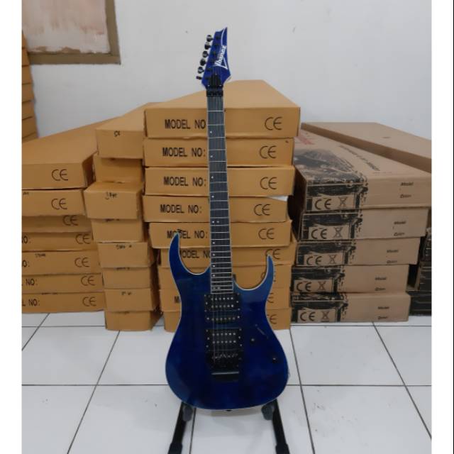 gitar listrik murah ibanez premium updown biru bandung