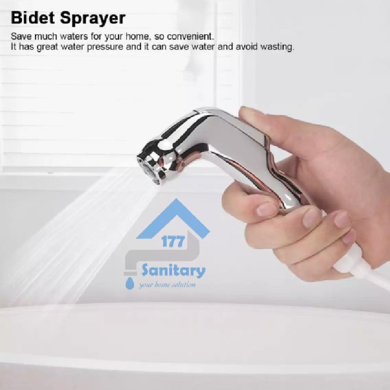 KEPALA shower cebok Crom Murah 9908- Head Shower Toilet Jet Shower Bidet semprotan spray model sanei kloset closet bidet