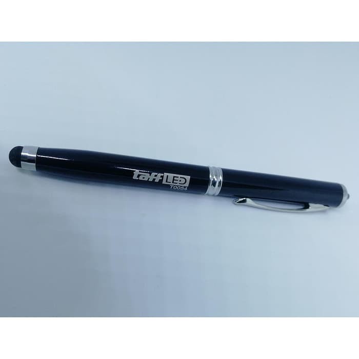 Stylus 4 in 1 Ballpoint + Laser Pointer + Senter - T0054 - Black