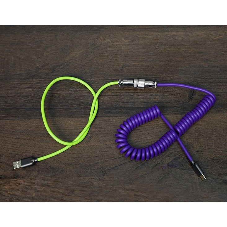 FLCMMK Mechanical Keyboard Coiled Cable Type-C Aviator