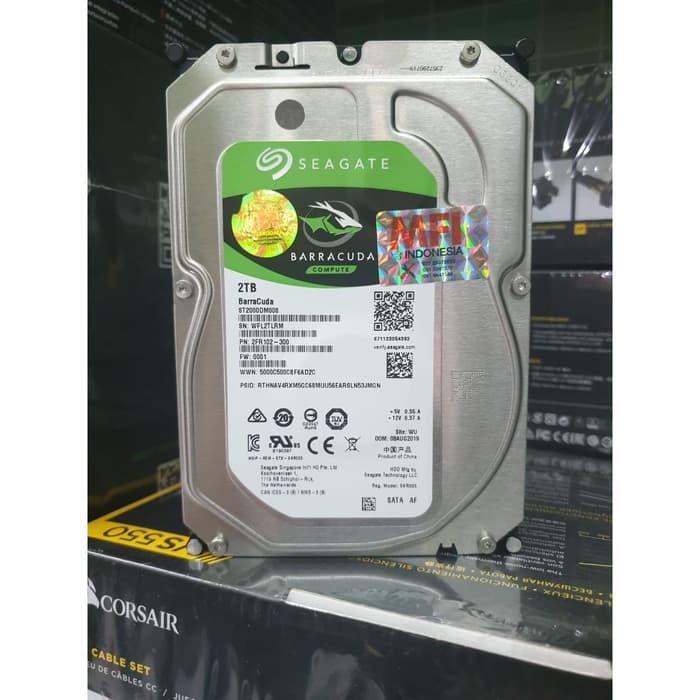 Hardisk Internal Seagate Barracuda oryginal GARANSI RESMI - 2 TB II Anadenim Store
