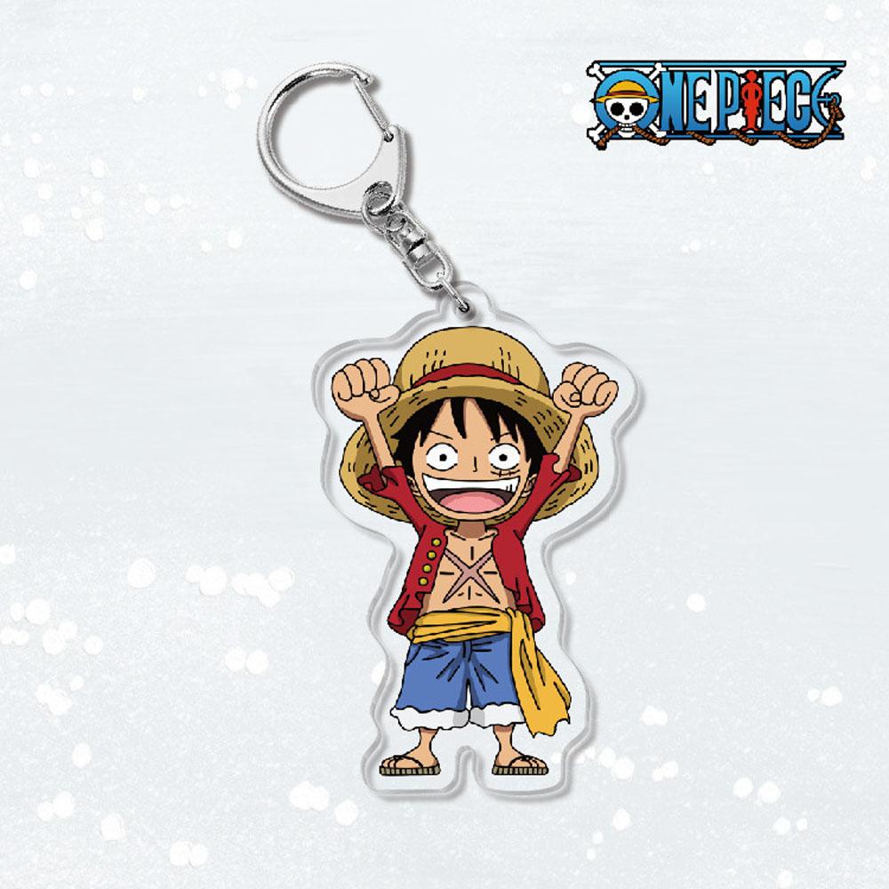 Lanfy Luffy Gantungan Kunci Zoro Anime Jepang Dua Sisi Miniatur Liontin Scultures Key Ring