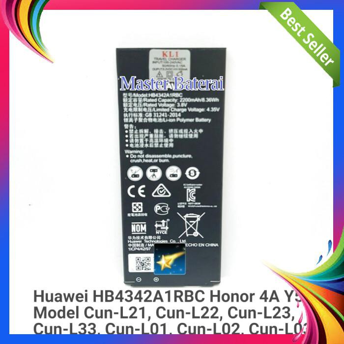 BATERAI HUAWEI HONOR 4A HONOR4A Y5II Y6II HUAWEI HB4342A1RBC ORI