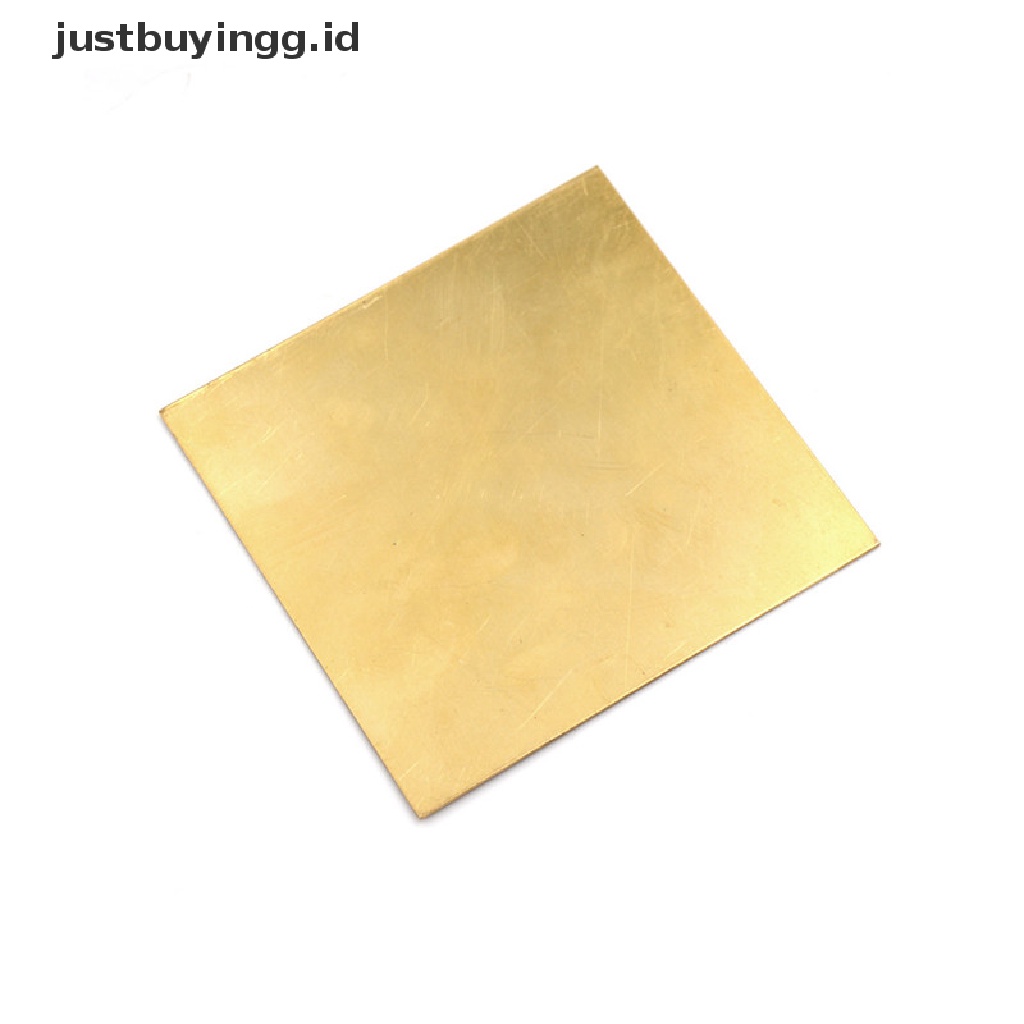 Lembaran Pelat Foil Kuningan Logam Tipis Tebal 0.5mm / 0.8mm / 1mm / 2mm 100x100mm