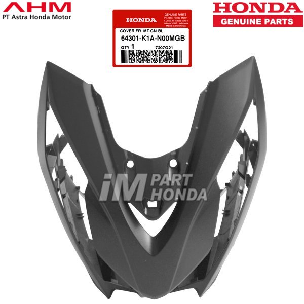 MURAH Cover Front Tameng Lampu Depan Beat LED K1A Hitam Dof 64301-K1A-N00MGB 64301k1an00mgb JAMINAN 