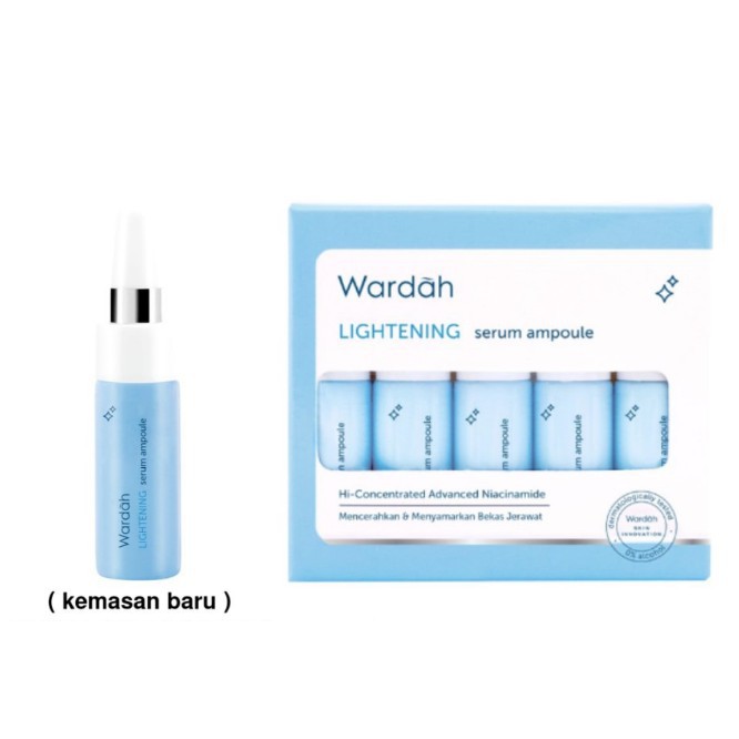 WARDAH LIGHTENING SERUM AMPOULE 5x5ml (New Package)