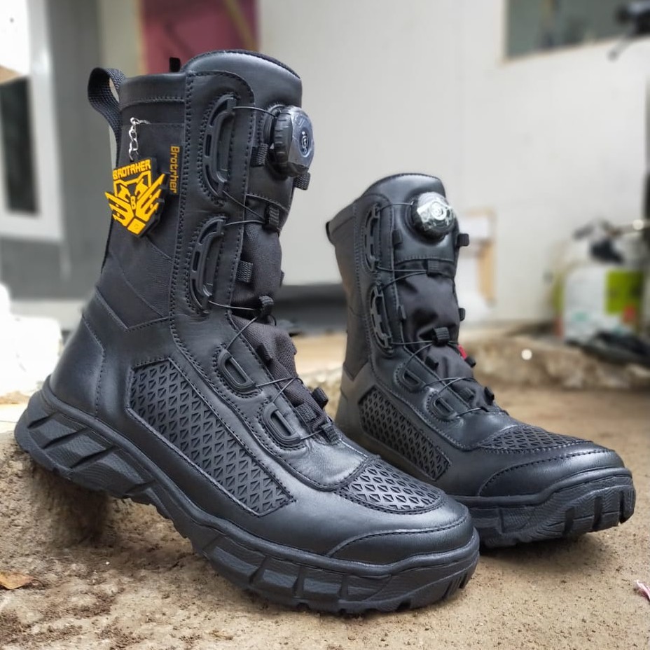 SEPATU PDL TALI PUTAR KULIT SAPI ASLI BROTRHER LIBRA FITGO SEPATU PDL TNI POLRI SECURITY SATPAM SEPATU BOOTS PRIA