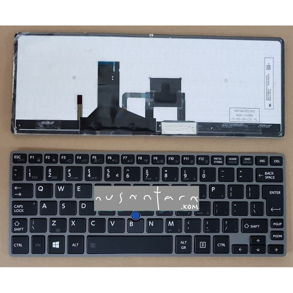 Keyboard Laptop / Notebook Toshiba Portege Z30, Z30-a hitam
