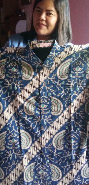 Kemeja Batik Prabu Bahan Katun Baturaden Reguler Fit A004