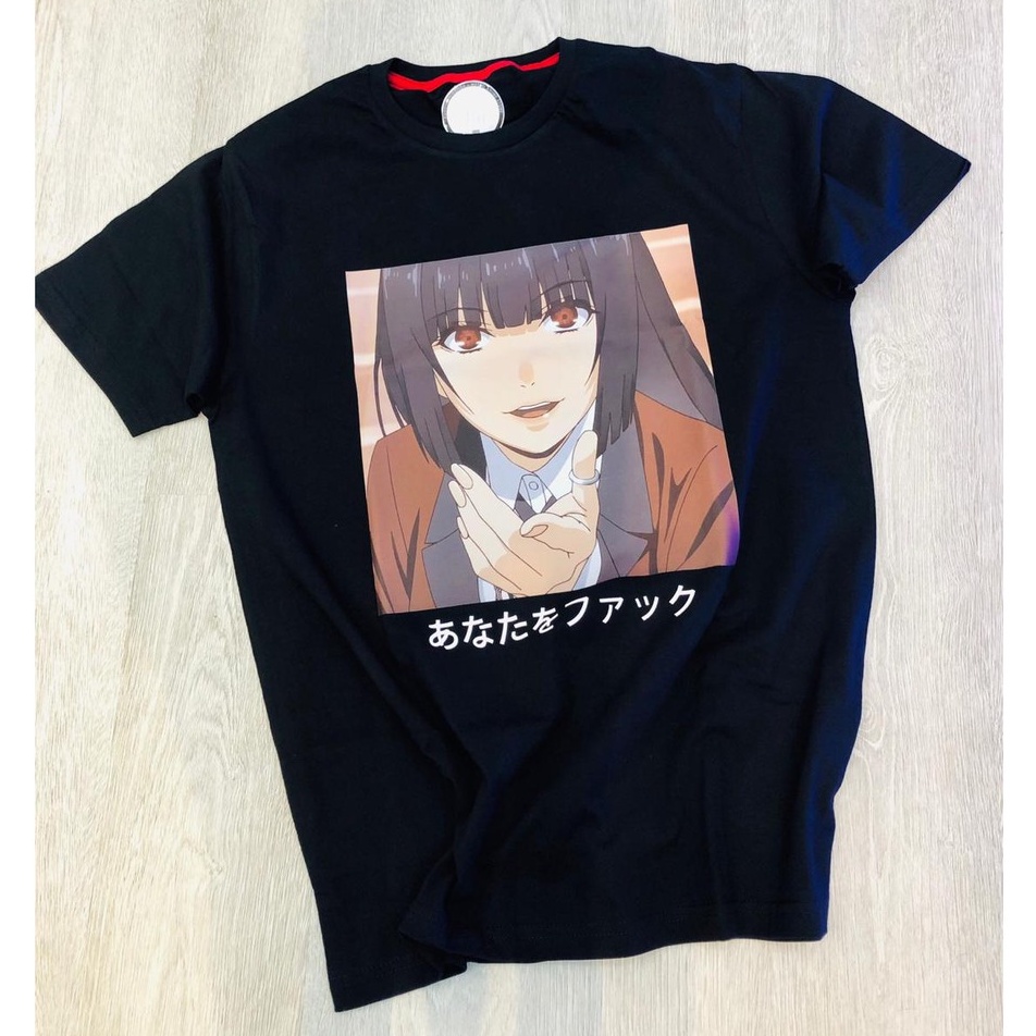 Tshirt Yumeko Black Jabami Kakegurui Anime Manga Kaos Psycho Girl Wibu Otaku Japanese Series