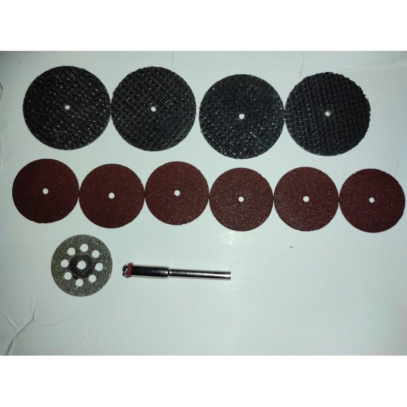 Kepala Mata Bor Mini Tuner Gerinda Grinder Gergaji / Diamond Saw Cutting Blade Drill - 12 PCS