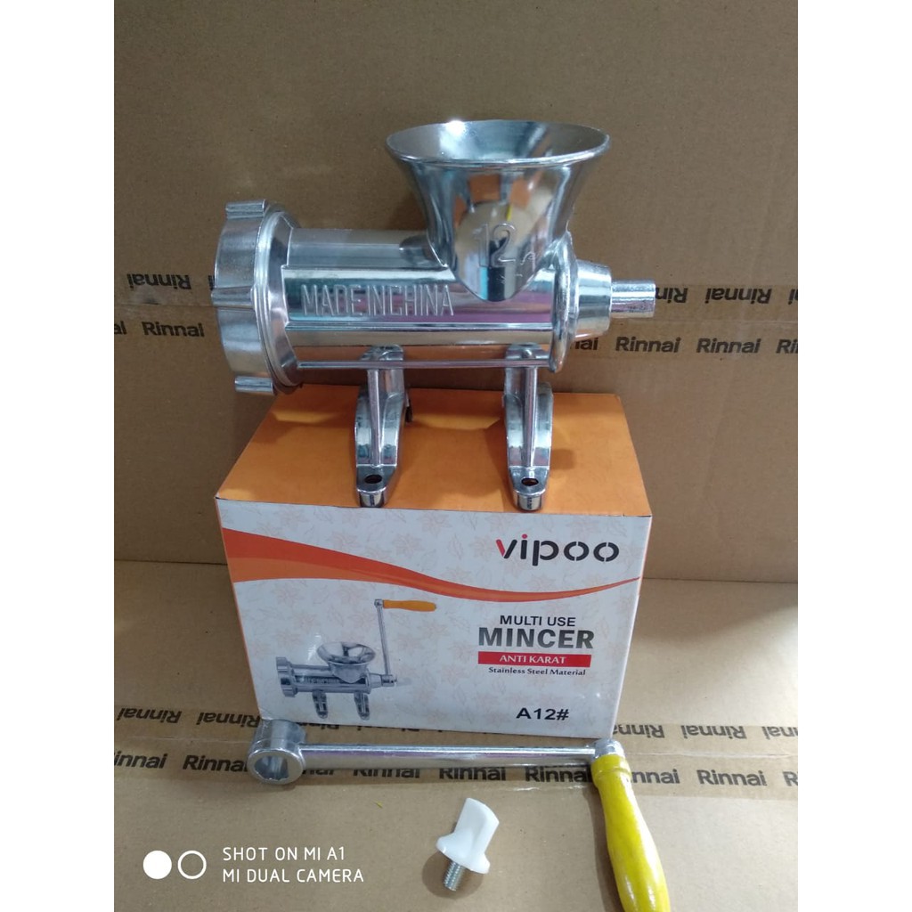 vipoo Gilingan Daging No 12 Gilingan Serbaguna / Meat Grinder Stainless