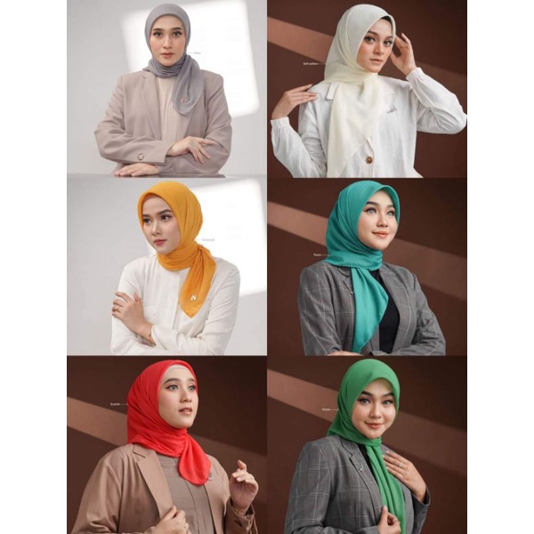 Hijab segiempat by Nadheera Luxury||N 10|| terlaris