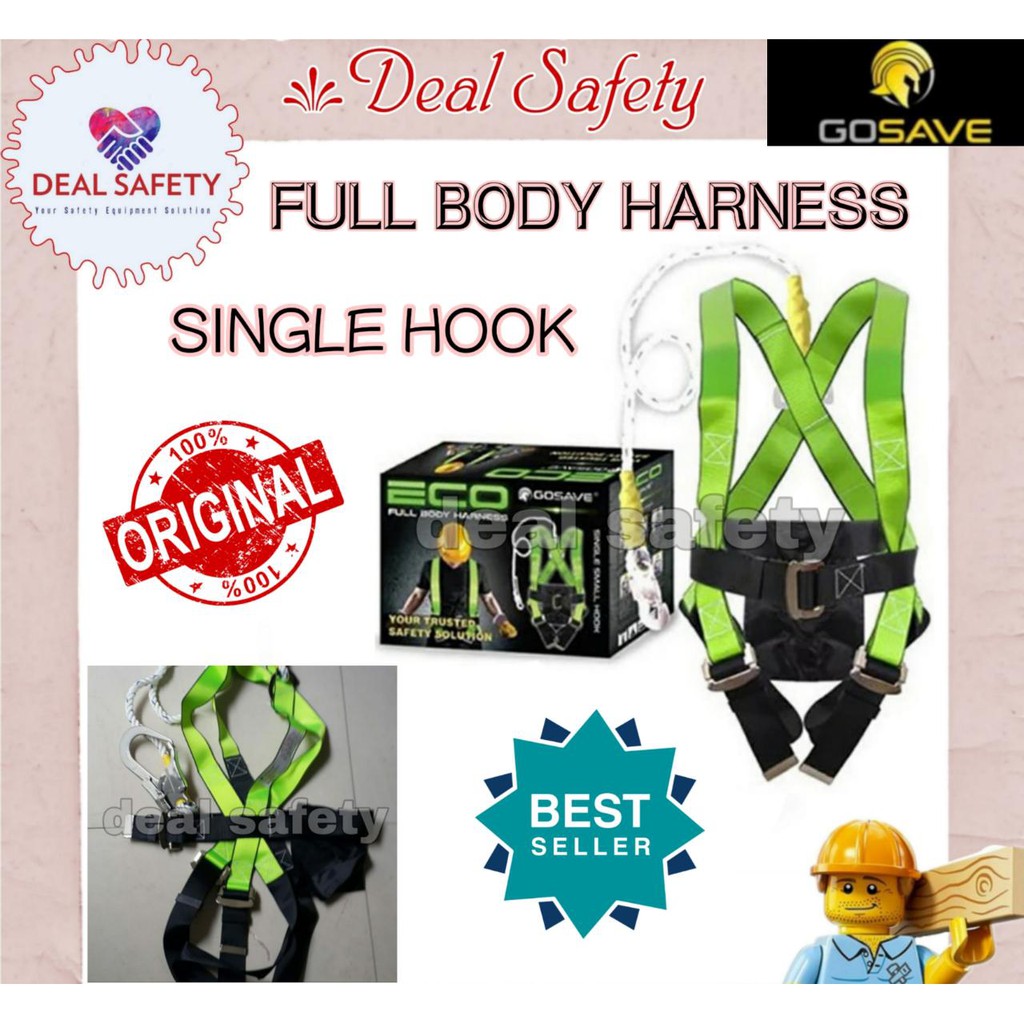 Full Body Harness ECO Single hook / Body Harness GOSAVE