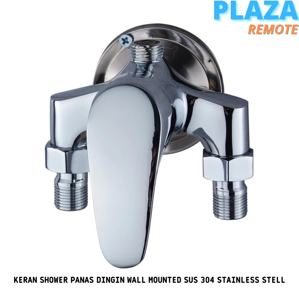 KRAN SHOWER AIR PANAS DINGIN WALL MOUNTED CHROME SUS304 STAINLESS STELL