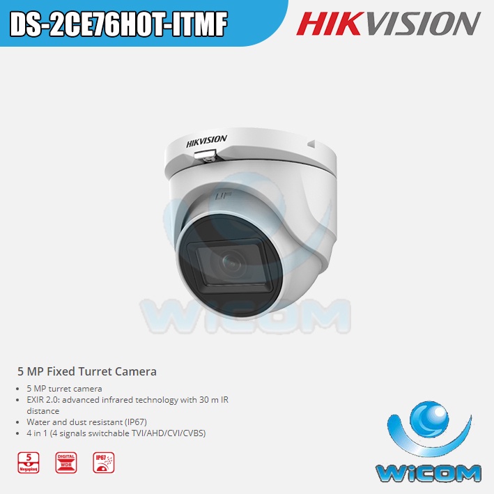 Hikvision IP CAMERA 5MP DS-2CE76H0T-ITMF CCTV