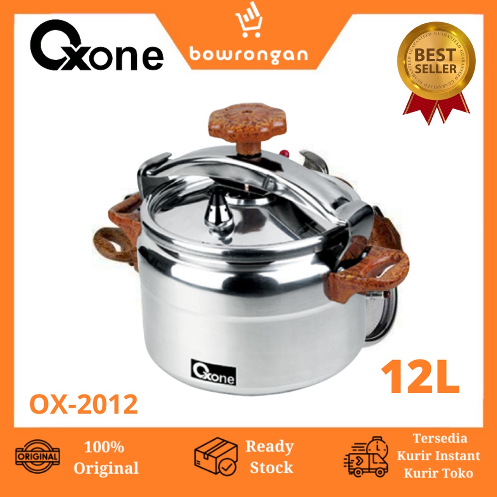 OXONE Panci Presto Alumunium 12 Liter Pressure Cooker 12L OX-2012