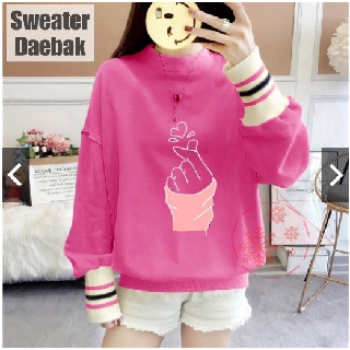  Baju  Sweater wanita termurah Fashion Vs  bj daebak bahan 